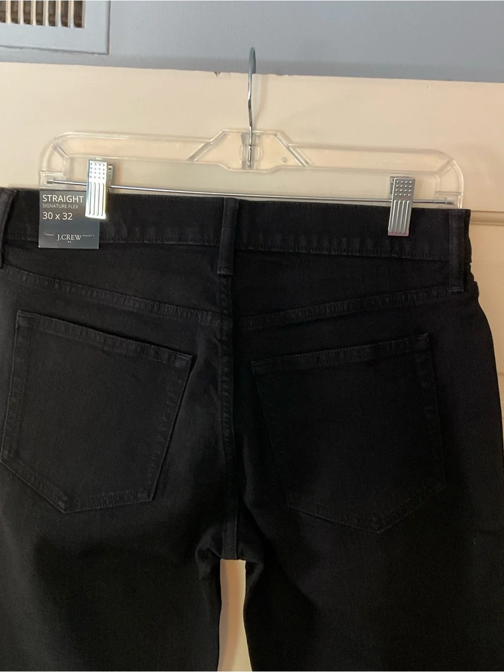 J.Crew Straight-fit jean in in‎ signature flex Dark Shadow Black Men’s 30x32 NWT